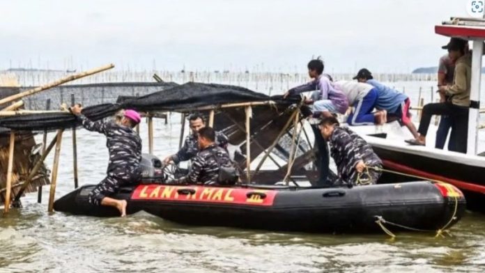 Pagar laut di Tangerang