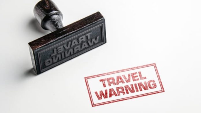 Travel warning