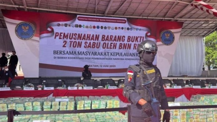 pemusnahan sabu