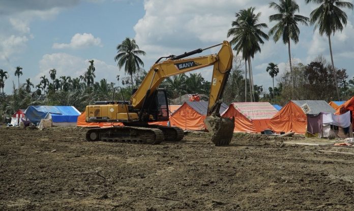 Huntara di Langkahan Aceh Utara