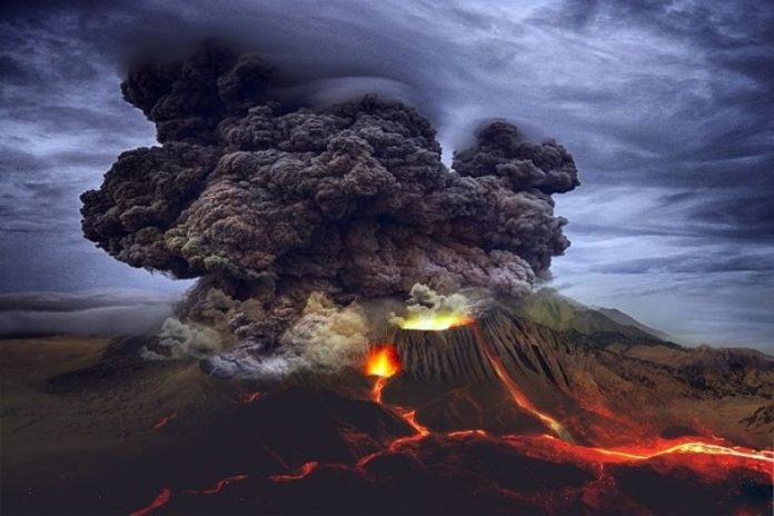 gunung ibu erupsi
