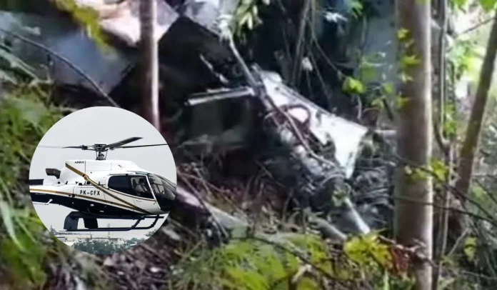 helikopter jatuh