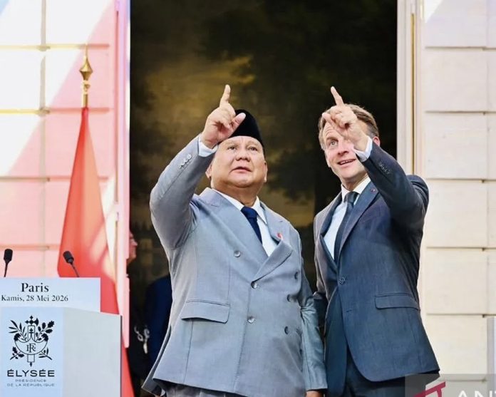 Presiden Prabowo dan Presiden Prancis